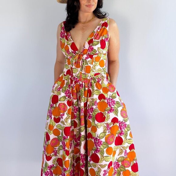 Midi Length Cotton Summer Dresses | Corset Dress - Picture 9 of 13